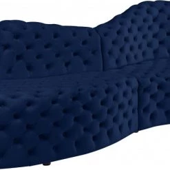 Meridian Furniture Living Room Royal Velvet 2 Piece Sectional