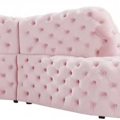 Meridian Furniture Living Room Royal Velvet 2 Piece Sectional