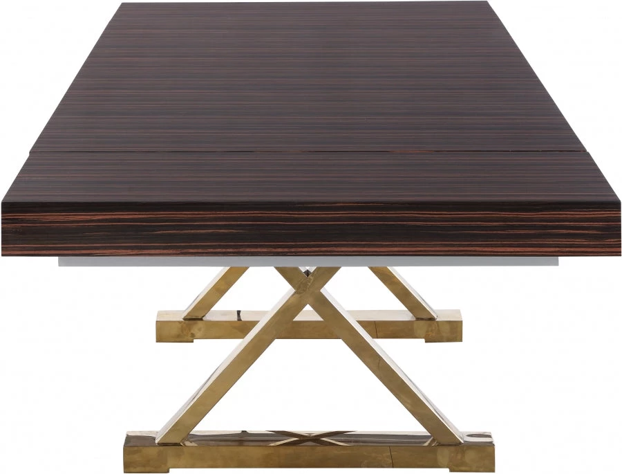 Meridian Furniture Excel Extendable 2 Leaf Dining Table Dining Room