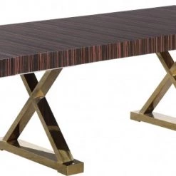 Meridian Furniture Excel Extendable 2 Leaf Dining Table Dining Room