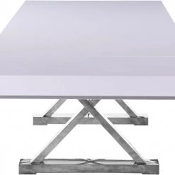 Meridian Furniture Excel Extendable 2 Leaf Dining Table Dining Room