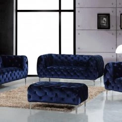 Meridian Furniture Mercer Velvet Sofa