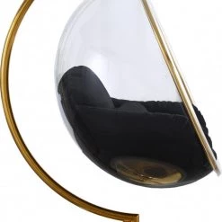 Meridian Furniture Living Room Luna Acrylic Swing Bubble Accent Chair