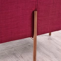 VIG Divani Casa Adler Modern Pink Small Ottoman Bedroom