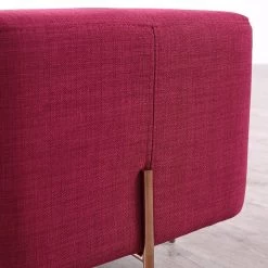 VIG Divani Casa Adler Modern Pink Small Ottoman Bedroom