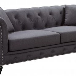 Meridian Furniture Chesterfield Linen Sofa
