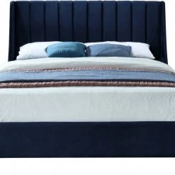 Meridian Furniture Eva Velvet Bed