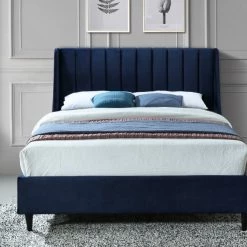 Meridian Furniture Eva Velvet Bed