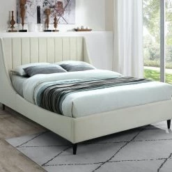 Meridian Furniture Eva Velvet Bed