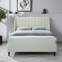 Meridian Furniture Eva Velvet Bed
