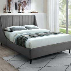 Meridian Furniture Eva Velvet Bed