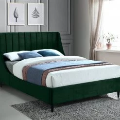 Meridian Furniture Eva Velvet Bed
