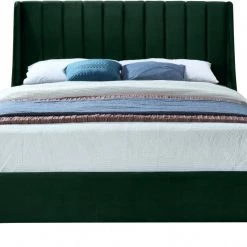 Meridian Furniture Eva Velvet Bed