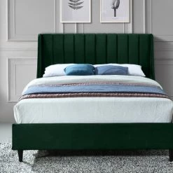 Meridian Furniture Eva Velvet Bed