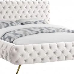 Meridian Furniture Delano Velvet Bed