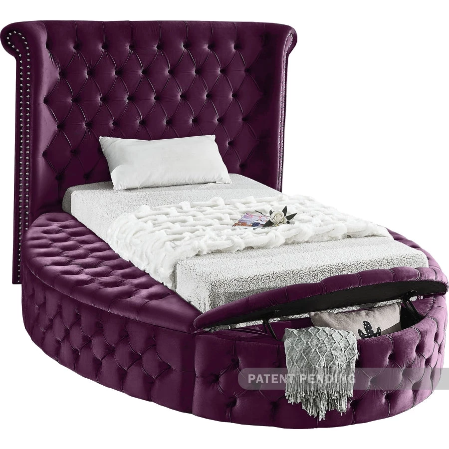 Meridian Furniture Luxus Round Velvet Bed