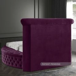Meridian Furniture Luxus Round Velvet Bed