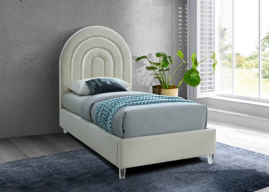 Meridian Furniture Rainbow Velvet Bed