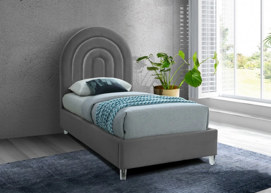 Meridian Furniture Rainbow Velvet Bed