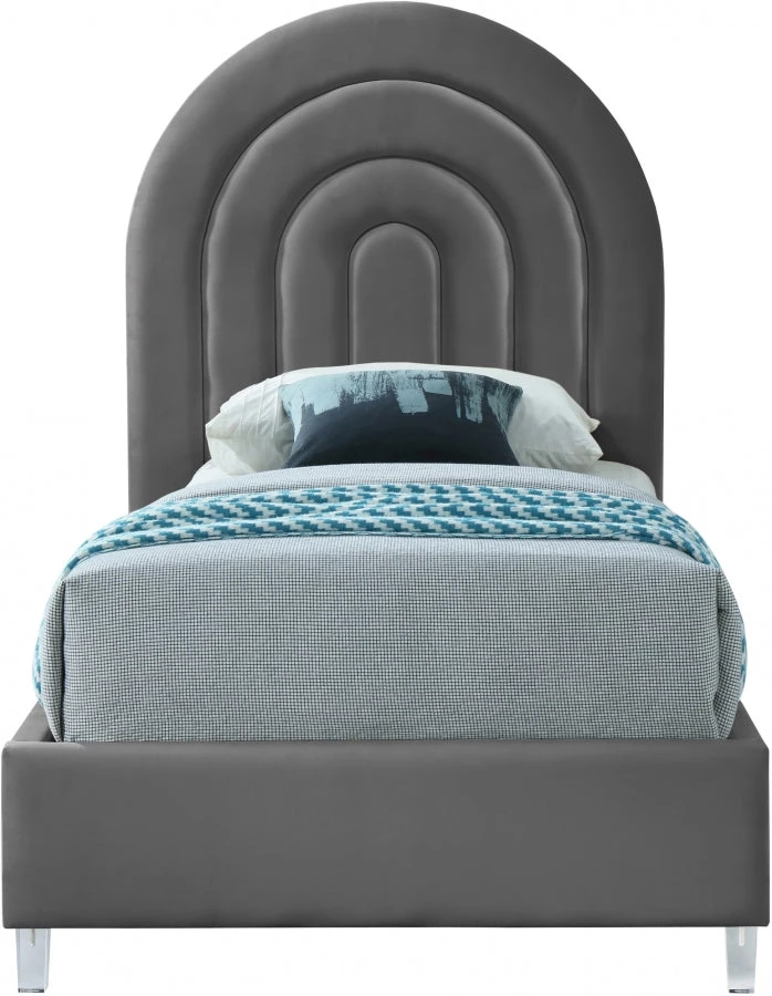 Meridian Furniture Rainbow Velvet Bed