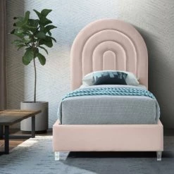 Meridian Furniture Rainbow Velvet Bed
