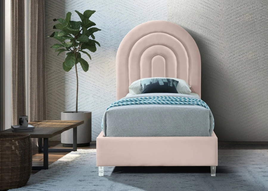 Meridian Furniture Rainbow Velvet Bed