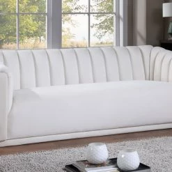 Meridian Furniture Dixie Velvet Sofa Living Room