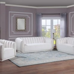 Meridian Furniture Dixie Velvet Sofa Living Room