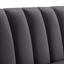 Meridian Furniture Dixie Velvet Sofa Living Room