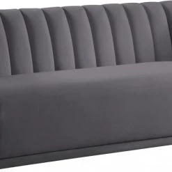 Meridian Furniture Dixie Velvet Sofa Living Room