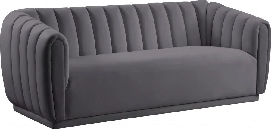 Meridian Furniture Dixie Velvet Sofa Living Room