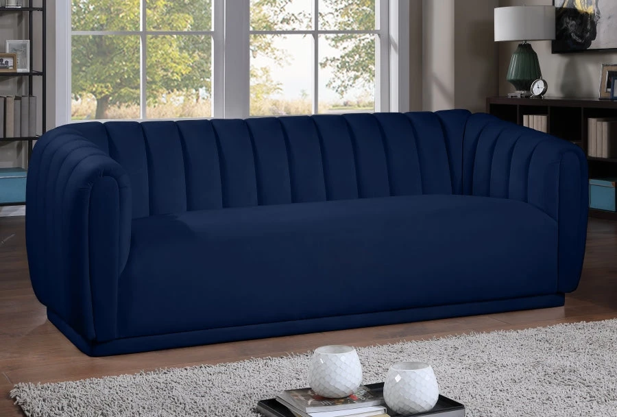Meridian Furniture Dixie Velvet Sofa Living Room