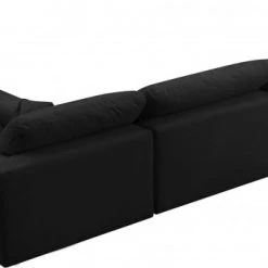 Meridian Furniture Cozy 6 Piece Velvet Modular Overstuffed Reversible Sectional