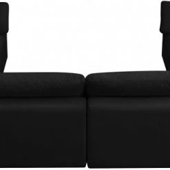 Meridian Furniture Living Room Cozy 8 Piece Velvet Modular Overstuffed Reversible Sectional