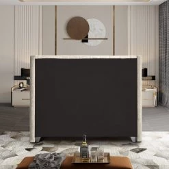 Meridian Furniture Aiden Velvet Bed Bedroom