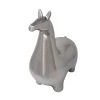 Sagebrook Silver Ceramic Llama, 14.5" Home Decor
