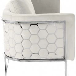 Meridian Furniture Casa Velvet Sofa Living Room