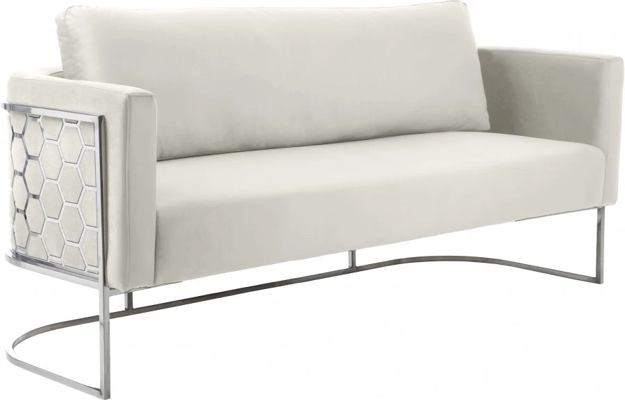 Meridian Furniture Casa Velvet Sofa Living Room