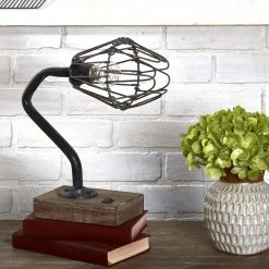 Sagebrook Industrial Metal Table Lamp Home Decor