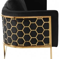 Meridian Furniture Living Room Casa Velvet Sofa