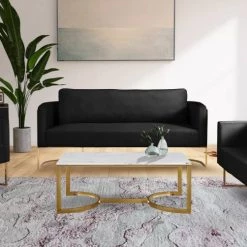 Meridian Furniture Living Room Casa Velvet Sofa