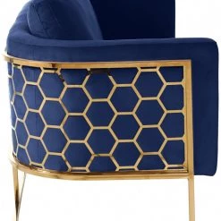 Meridian Furniture Living Room Casa Velvet Sofa