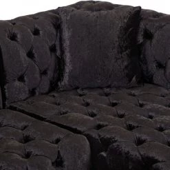 Meridian Furniture Coco Velvet 3 Piece Sectional Living Room