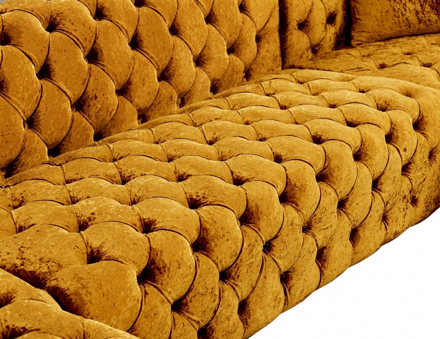 Meridian Furniture Coco Velvet 3 Piece Sectional Living Room