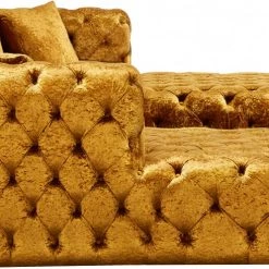 Meridian Furniture Coco Velvet 3 Piece Sectional Living Room