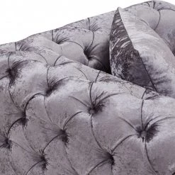 Meridian Furniture Coco Velvet 3 Piece Sectional Living Room