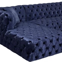 Meridian Furniture Coco Velvet 3 Piece Sectional Living Room