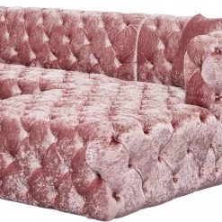 Meridian Furniture Coco Velvet 3 Piece Sectional Living Room