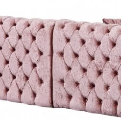 Meridian Furniture Coco Velvet 3 Piece Sectional Living Room