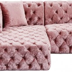 Meridian Furniture Coco Velvet 3 Piece Sectional Living Room
